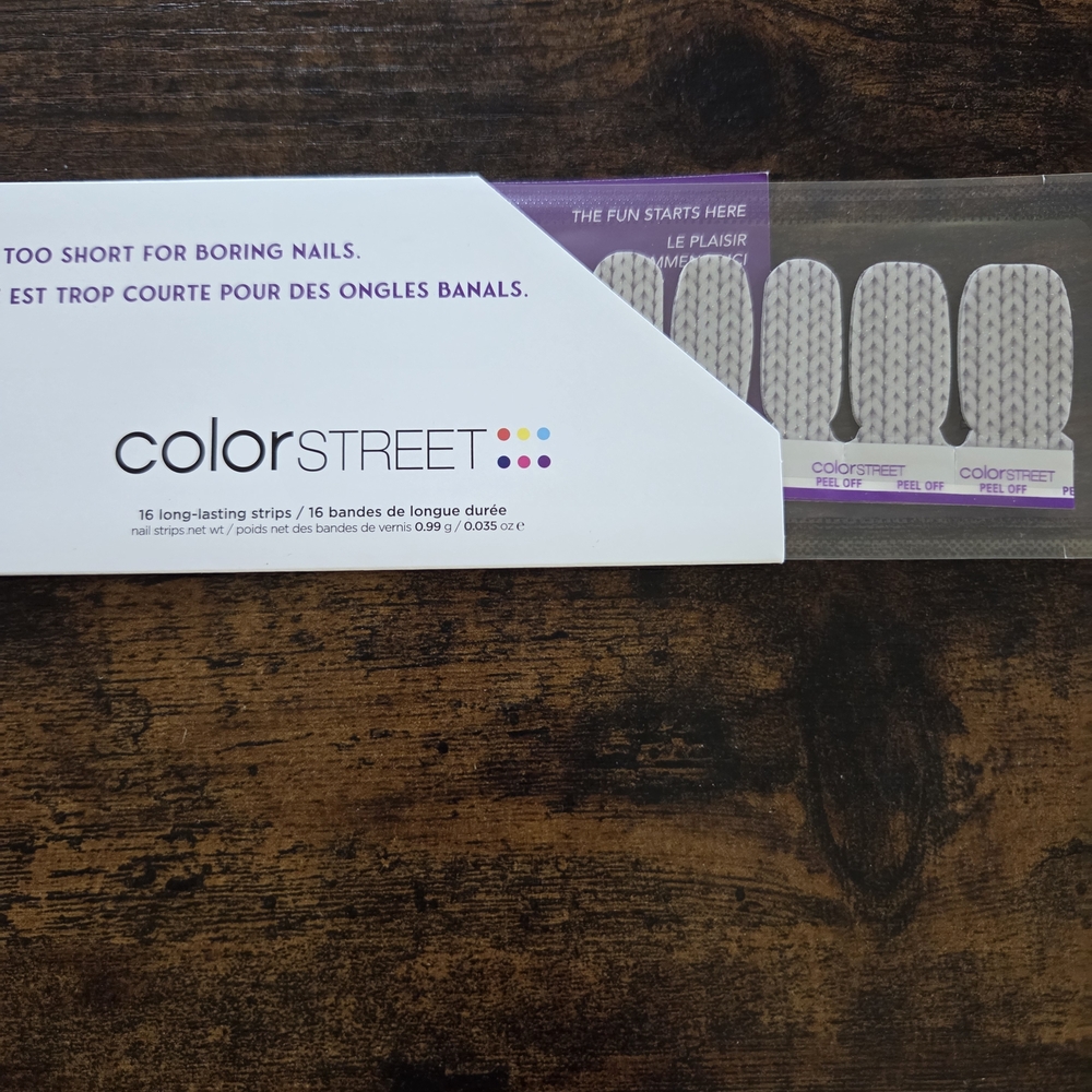 Color Street Subscription Box Nail Strips-  Cozy Comfort